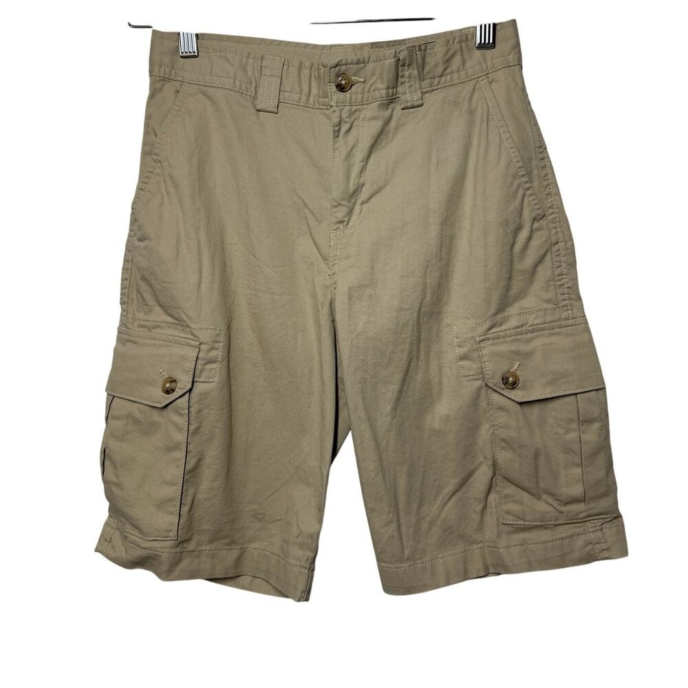 Polo Ralph Lauren Boys Kids Stretch Twill Cargo Shorts Tan Khaki Size 12 Youth